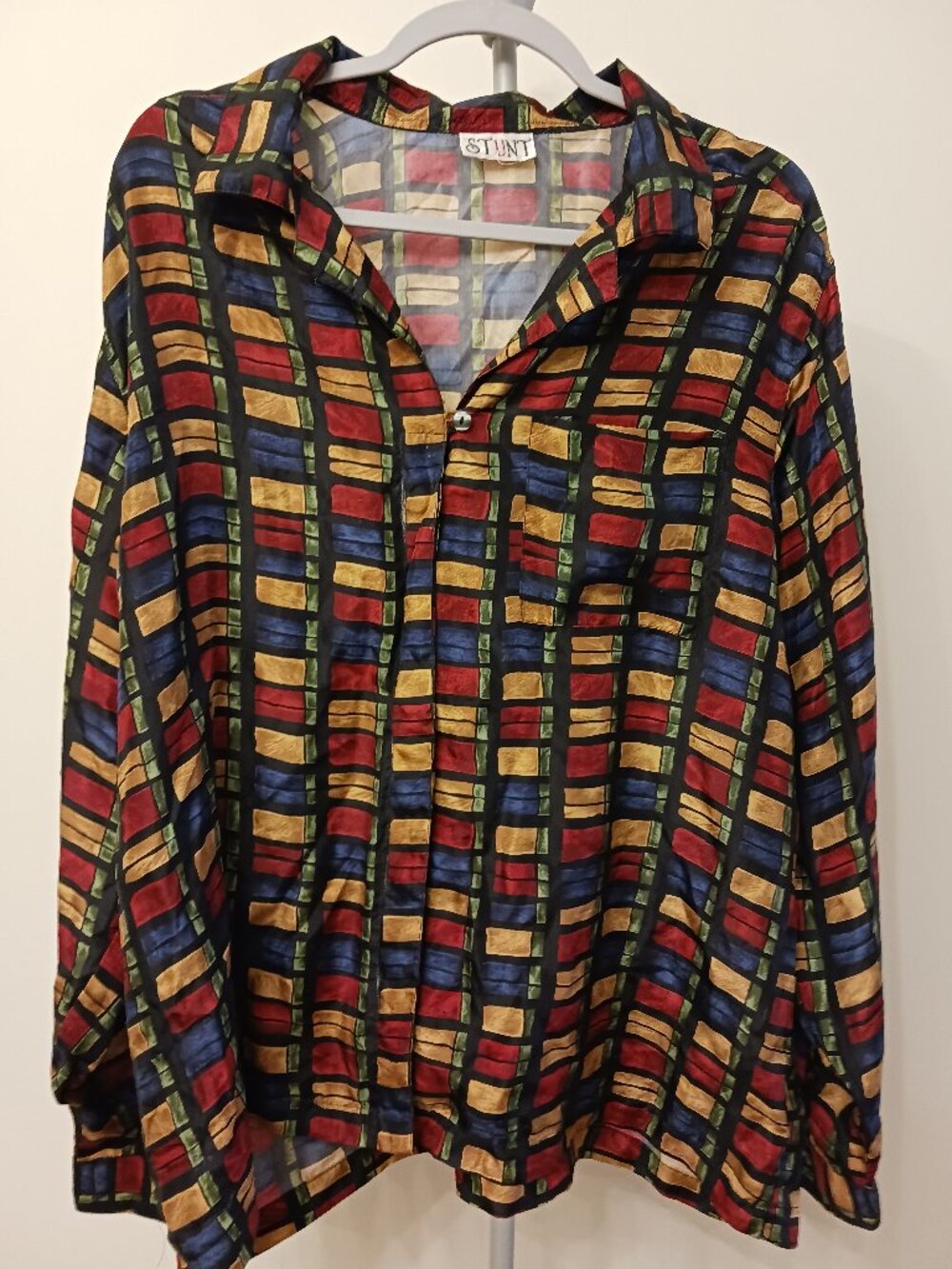 Stunt Vintage Silk Blouse